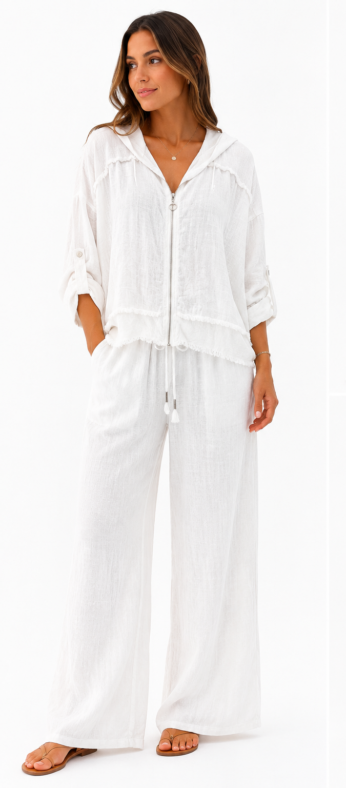 Linen Set 100% Italian White