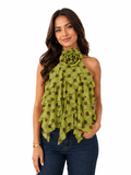 Polkadot Blouse Green