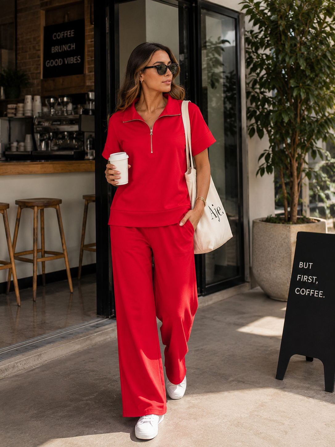 Red Scape Set Zipper