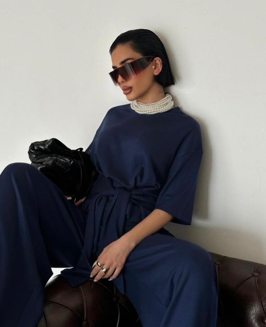 Comfy Set Long Navy Blue