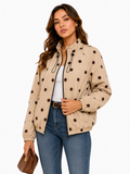 Polkadot Jacket Puffer Cream/ Mocha