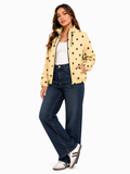 Polkadot Jacket Puffer Light Butter/ Mocha