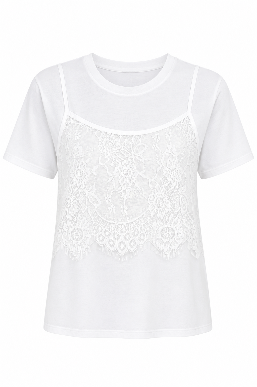 Blouse Charlotte Lace Cream & White